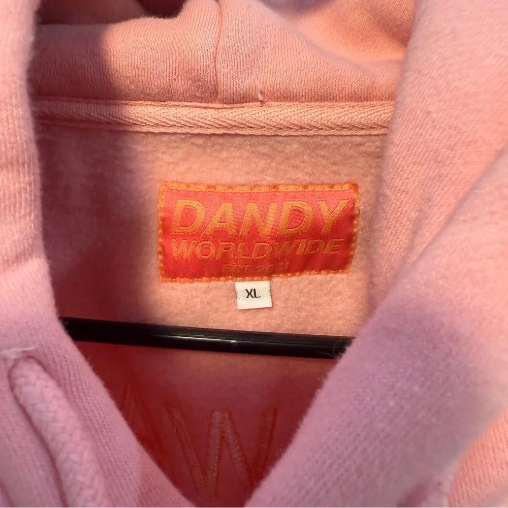 Dandy Worldwide sweatshirt hoodie pink "lets watch the sunset" women's size XL - Picture 4 of 4